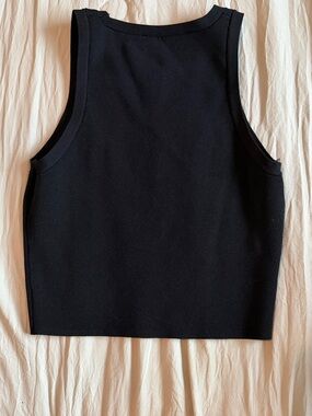 Zara Black Sleeveless Knit Tank Top